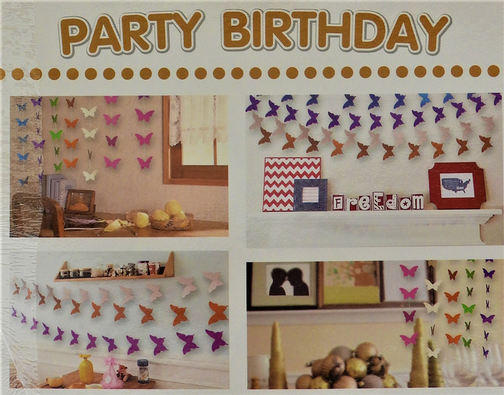Party születésnapos szíves füzér