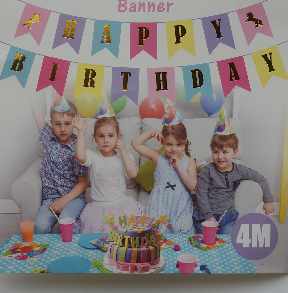 Születésnapos füzér Happy Birthday